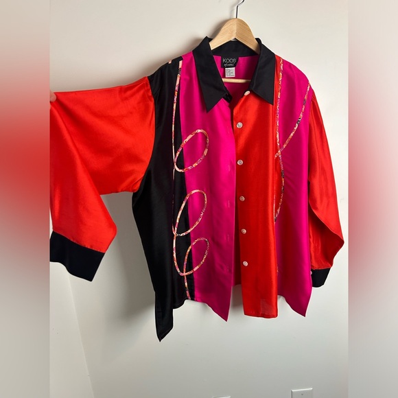 Koos of Course! Silk Button Down Shirt - Picture 3 of 7